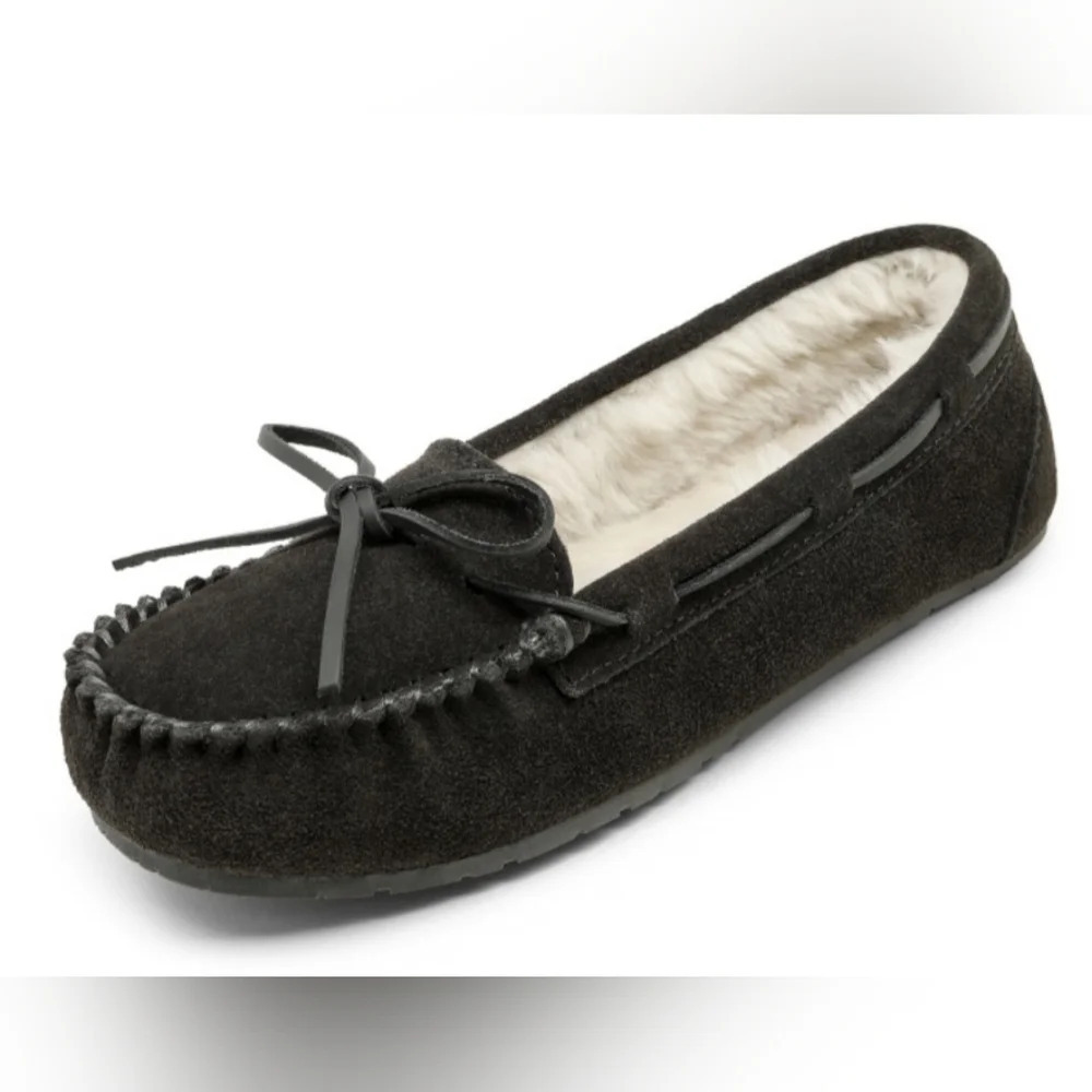 Dream  Pairs Faux Suede Moccasin Slippers